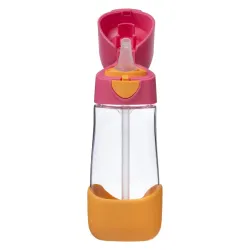 B.BOX BIDON BUTELKA TRITANOWA DO PICIA ZE SŁOMKĄ  450ML Strawberry Shake B.BOX BIDON BUTELKA TRITANOWA DO PICIA ZE SŁOMKĄ  450ML Strawberry Shake