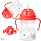 B.BOX BIDON KUBEK Z OBCIĄŻONĄ SŁOMKĄ RURKĄ DLA DZIECI 240ml arbuzowy