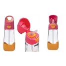 B.BOX BIDON BUTELKA TRITANOWA DO PICIA ZE SŁOMKĄ  450ML Strawberry Shake