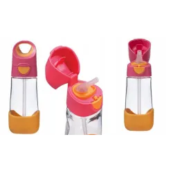 B.BOX BIDON BUTELKA TRITANOWA DO PICIA ZE SŁOMKĄ  450ML Strawberry Shake B.BOX BIDON BUTELKA TRITANOWA DO PICIA ZE SŁOMKĄ  450ML Strawberry Shake