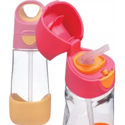 B.BOX BIDON BUTELKA TRITANOWA DO PICIA ZE SŁOMKĄ  450ML Strawberry Shake B.BOX BIDON BUTELKA TRITANOWA DO PICIA ZE SŁOMKĄ  450ML Strawberry Shake