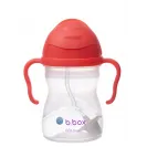 B.BOX BIDON KUBEK Z OBCIĄŻONĄ SŁOMKĄ RURKĄ DLA DZIECI 240ml arbuzowy