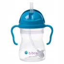 B.BOX BIDON KUBEK Z OBCIĄŻONĄ SŁOMKĄ RURKĄ DLA DZIECI 240ml borówkowy