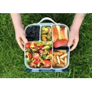 B.BOX duży lunchbox śniadaniówka z wkładem chłodzącym Blue Slate