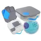 B.BOX duży lunchbox śniadaniówka z wkładem chłodzącym Blue Slate