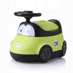 BabyHood nocnik dziecięcy Autko z wyjmowanym wkładem zielony