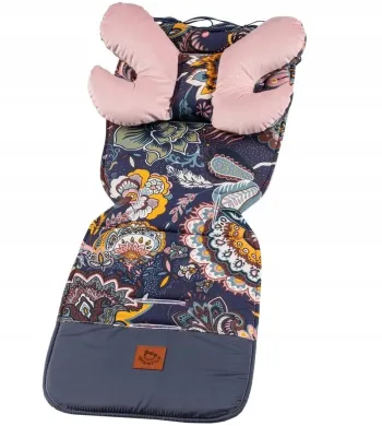 Wkładka do spacerówki Infantilo  boho granat brudn róż