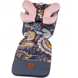 Wkładka do spacerówki Infantilo  boho granat brudn róż