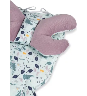 Wkładka do spacerówki Infantilo  boho granat brudn róż