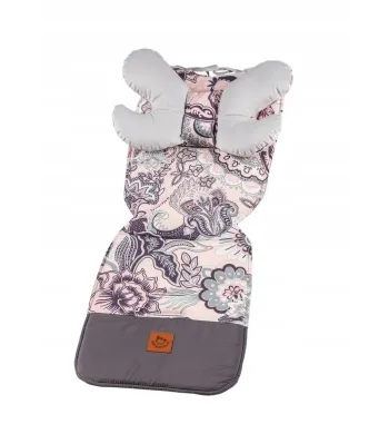 Wkładka do spacerówki Infantilo kolor różowy z szarym motylkiem