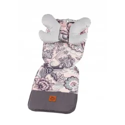 Wkładka do spacerówki Infantilo kolor różowy z szarym motylkiem
