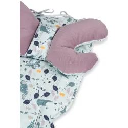 Wkładka do spacerówki Infantilo  boho granat brudn róż