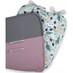 Wkładka do spacerówki Infantilo  boho granat brudn róż