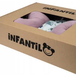 Wkładka do spacerówki Infantilo  boho granat brudn róż