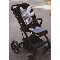 Wkładka do spacerówki Infantilo kolor różowy z szarym motylkiem