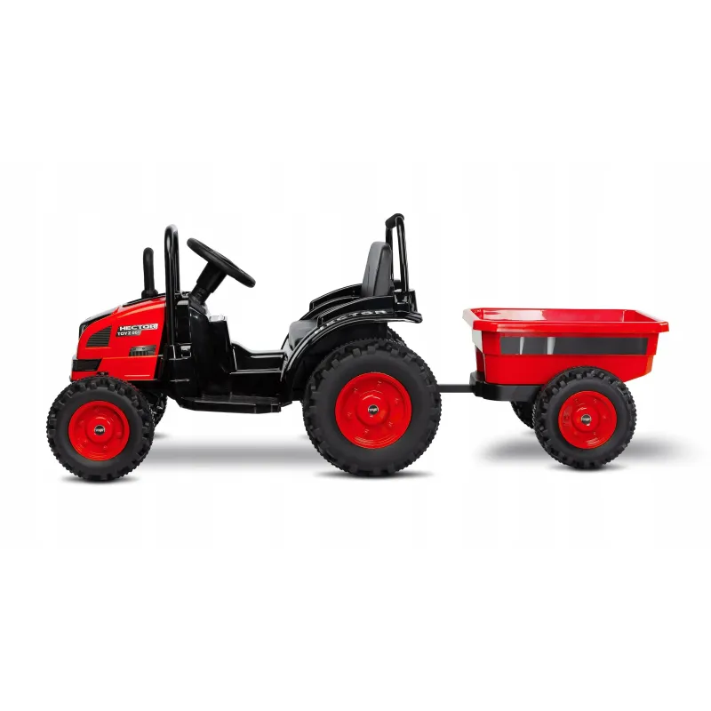 Toyz Traktor na akumulator z przyczepką Caretero Hector red Toyz Traktor na akumulator z przyczepką Caretero Hector red