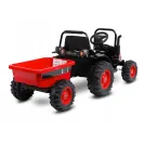 Toyz Traktor na akumulator z przyczepką Caretero Hector red