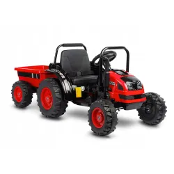 Toyz Traktor na akumulator z przyczepką Caretero Hector red Toyz Traktor na akumulator z przyczepką Caretero Hector red
