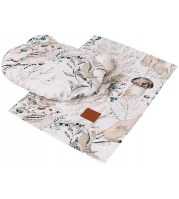 Infantilo KOMPLET KOCYK+PODUSZKA BAMBUSOWY  Wild Forest