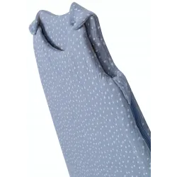 Infantilo śpiworek MUŚLIN do spania Baby Soft DOTS jeans Infantilo śpiworek MUŚLIN do spania Baby Soft DOTS jeans