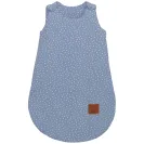 Infantilo  śpiworek MUŚLIN do spania Baby Soft DOTS jeans