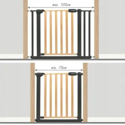 Barierka na drzwi, schody Kidwell rozporowa, rozszerzenia czarna Trasti