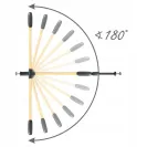 Barierka na drzwi, schody Kidwell rozporowa, rozszerzenia czarna Trasti