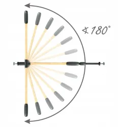 Barierka na drzwi, schody Kidwell rozporowa, rozszerzenia czarna Trasti