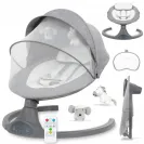 Leżaczek bujaczek Elektryczny Kidwell LUXI 2w1 Dark Melange