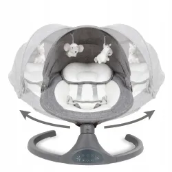 Leżaczek bujaczek Elektryczny Kidwell LUXI 2w1 Dark Melange Leżaczek bujaczek Elektryczny Kidwell LUXI 2w1 Dark Melange