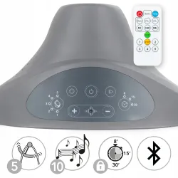 Leżaczek bujaczek Elektryczny Kidwell LUXI 2w1 Dark Melange Leżaczek bujaczek Elektryczny Kidwell LUXI 2w1 Dark Melange