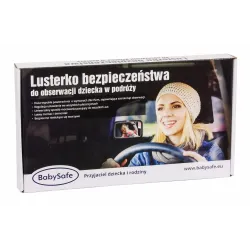 Lusterko do obserwacji dziecka Babysafe 19 cm x 26 cm czarny