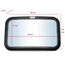 Lusterko do obserwacji dziecka Babysafe 19 cm x 26 cm czarny