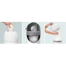 Kosz na zużyte pieluchy Magic Majestic biały + worki 40L