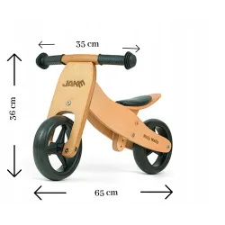 Rower biegowy Milly Mally Jake Natural 8" brązowy Rower biegowy Milly Mally Jake Natural 8" brązowy