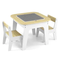 Milly Mally Zestaw mebli Olaf Blocks - Stolik i dwa krzesełka WHITE Milly Mally Zestaw mebli Olaf Blocks - Stolik i dwa krzesełka WHITE
