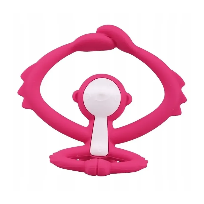 Gryzak ortodontyczny Mombella Małpka dark pink Gryzak ortodontyczny Mombella Małpka dark pink
