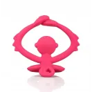 Gryzak ortodontyczny Mombella Małpka  dark pink
