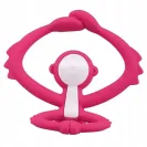 Gryzak ortodontyczny Mombella Małpka  dark pink