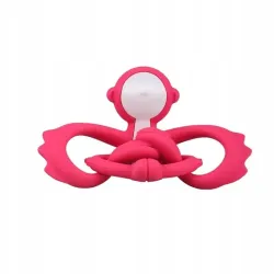 Gryzak ortodontyczny Mombella Małpka dark pink Gryzak ortodontyczny Mombella Małpka dark pink