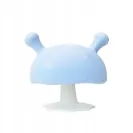 Mombella GRYZAK SILIKONOWY grzybek MUSH ORTODONTYCZNY light blue