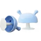 Mombella GRYZAK SILIKONOWY grzybek MUSH ORTODONTYCZNY light blue
