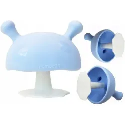 Mombella GRYZAK SILIKONOWY grzybek MUSH ORTODONTYCZNY light blue