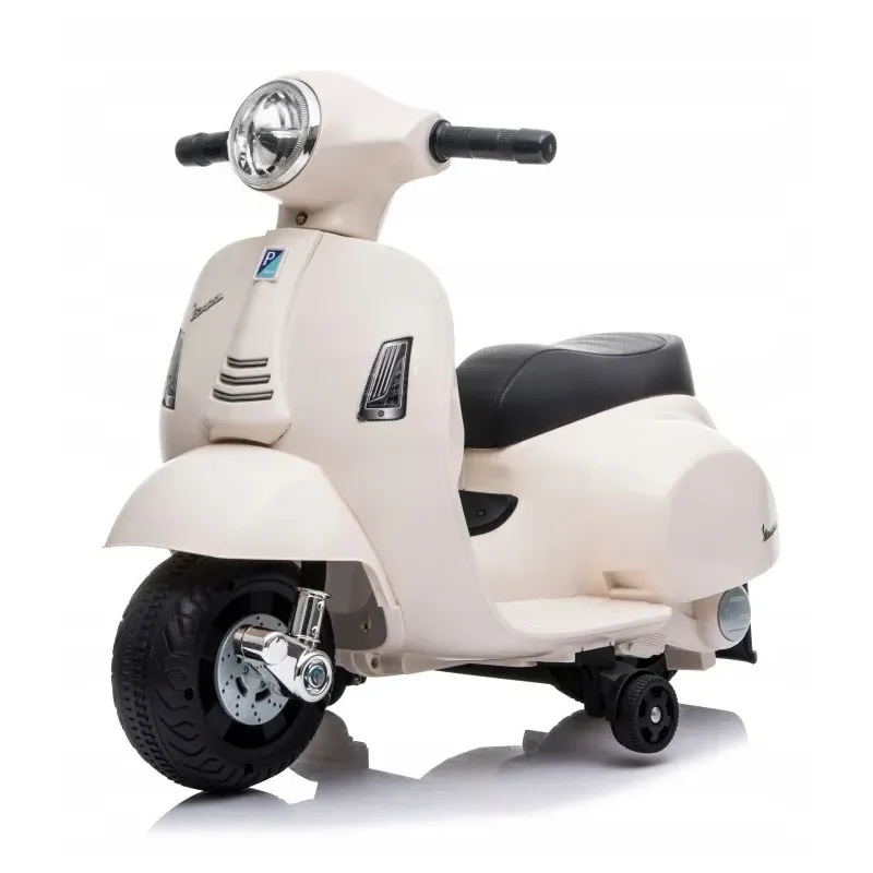 Sun Baby Scooter Vespa Jeździk Skuter na akumulator do 25 kg biały Sun Baby Scooter Vespa Jeździk Skuter na akumulator do 25 kg biały