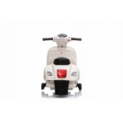 Sun Baby Scooter Vespa Jeździk Skuter na akumulator do 25 kg biały Sun Baby Scooter Vespa Jeździk Skuter na akumulator do 25 kg biały