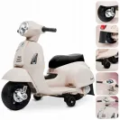 Sun Baby Scooter Vespa Jeździk Skuter na akumulator do 25 kg biały