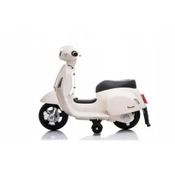 Sun Baby Scooter Vespa Jeździk Skuter na akumulator do 25 kg biały Sun Baby Scooter Vespa Jeździk Skuter na akumulator do 25 kg biały