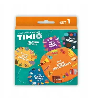 Timio Zestaw 5 dysków do nauki języków do odtwarzacza Timio - Set 1