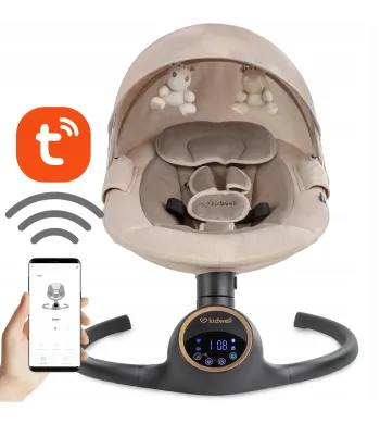 Bujaczek elektryczny KIDWELL REVE BEIGE/GOLD aplikacja wykrywanie ruchu
