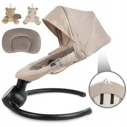 Bujaczek elektryczny KIDWELL REVE BEIGE/GOLD aplikacja wykrywanie ruchu Bujaczek elektryczny KIDWELL REVE BEIGE/GOLD aplikacja wykrywanie ruchu